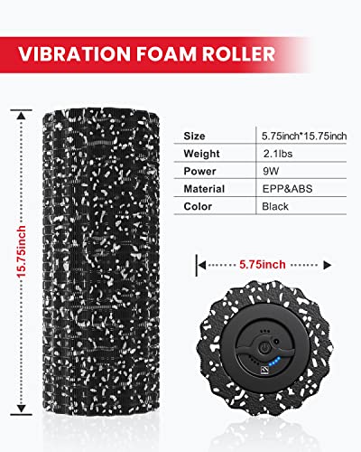 FITINDEX Vibrating Foam Roller for Back Pain