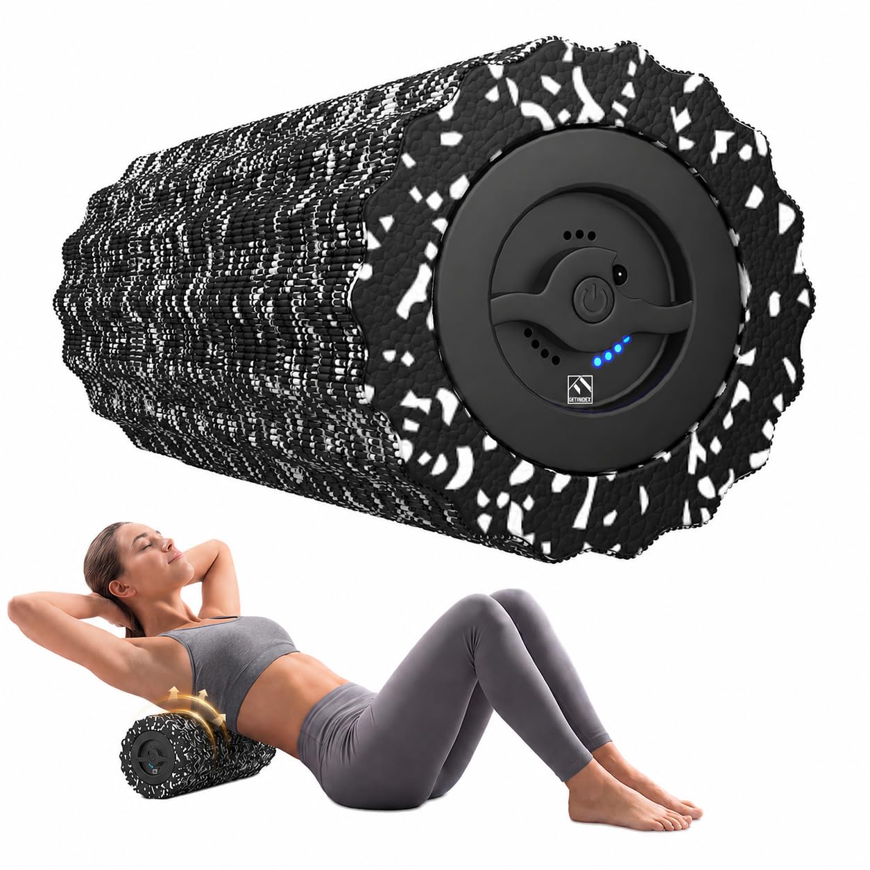 FITINDEX Vibrating Foam Roller for Back Pain