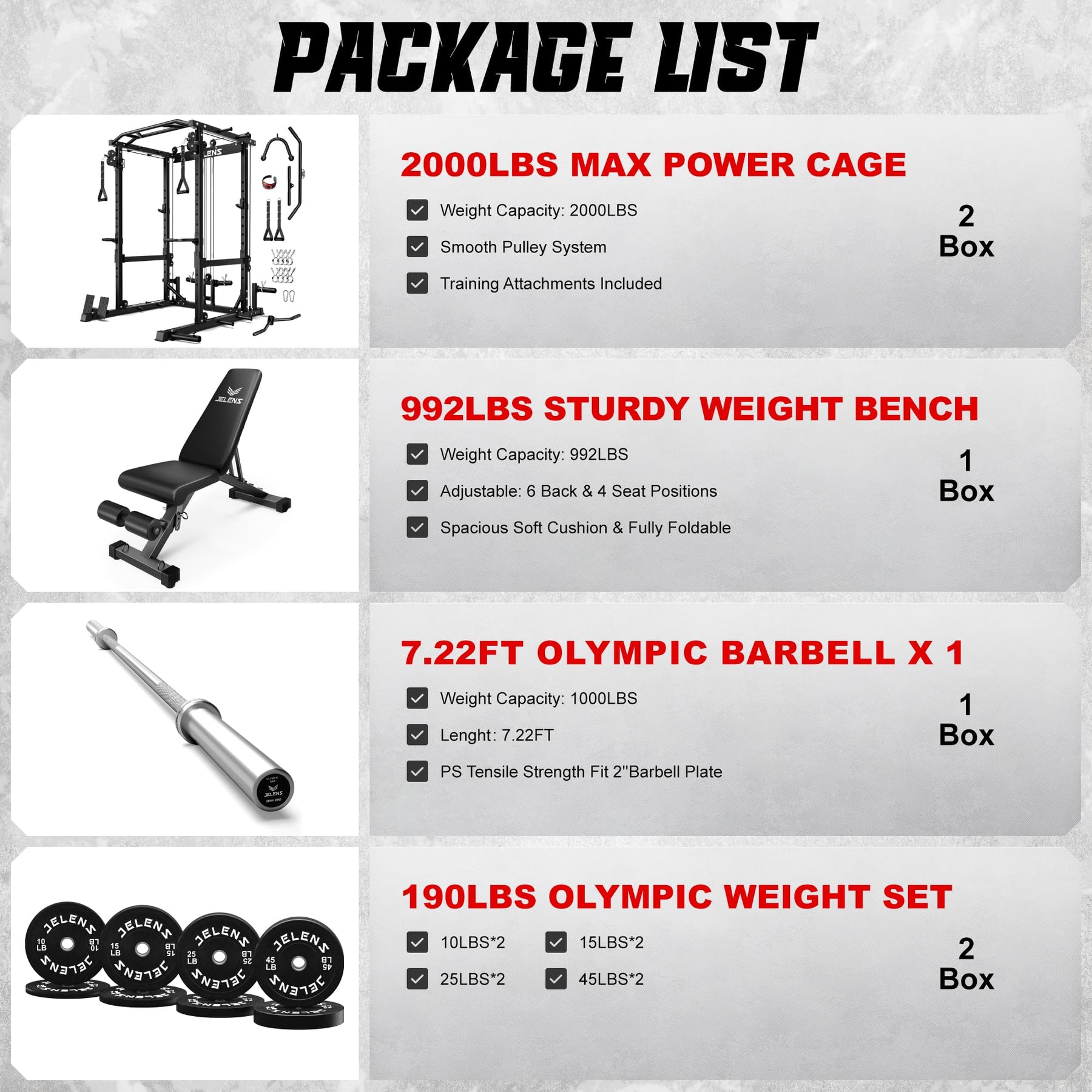 Power Rack with Cable System